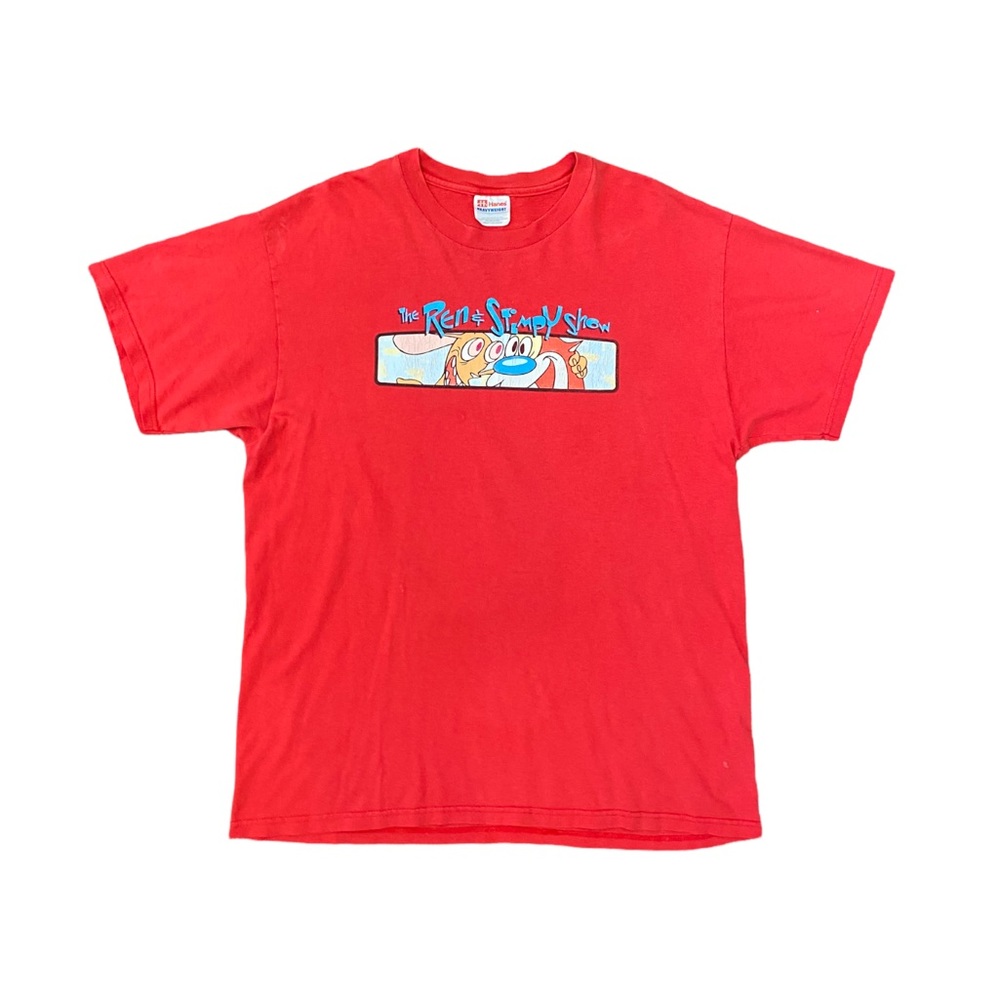 Vintage 2001 The Ren And Stimpy Show Promo Shirt 
Mens Size Large